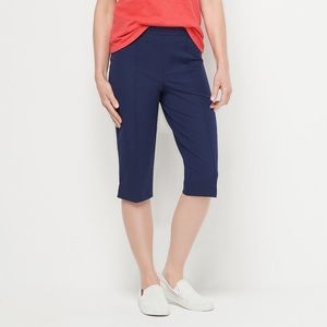 Isaac Mizrahi Live! Petite 24/7 Stretch Pedal Pushers - Navy (26WP) a377473